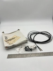 NEW KEYENCE Pair FU-7F Straight Thrubeam Transmissive Fiber Optic Unit JAPAN NIB - Picture 1 of 6