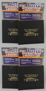 4 portadocumentos de registro de automóvil camión estuche billetera tarjeta de identificación - Imagen 1 de 3