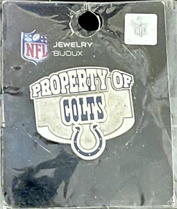 NFL Property Of Colts Team Metal Lapel Pin Wincraft Jewelry Bijoux NEW - Picture 1 of 1