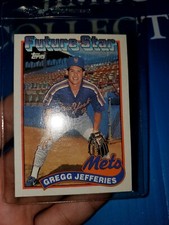 GREGG JEFFERIES 1989 TOPPS FUTURE STAR (ROOKIE) #233 FREE SHIPPING! N.Y METS 🍎
