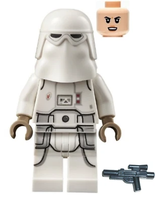 LEGO Star Wars Snow Trooper Snowtrooper Hoth Clon (Cabeza Femenina) Minifigura Foto 1 de 4