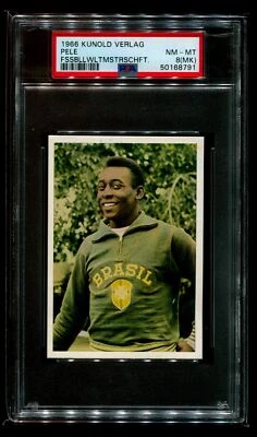 *RARO* 1966 Kunold Campeonato Mundial de Fútbol Pelé PSA 8MK Ninguno Superior! Foto 1 de 2