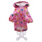 Dog Raincoat Hooded Rain Coat Waterproof Jacket Rainwear for SMALL Pet Cat XXS-L