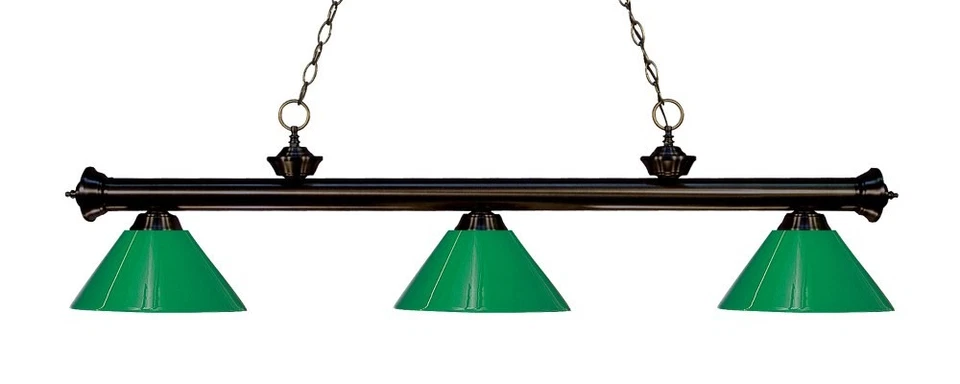 Z-Lite - Riviera - 3 Light Billiard In Traditional Style-16 Inches Tall and 14 - Image 1 of 1