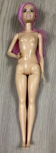 2016 Barbie bambola carriera panettiere chef con capelli rosa SOLO BAMBOLA NUDA Mattel #HGB73 - Foto 1 di 4