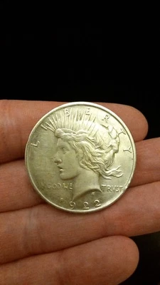 STATI UNITI D'AMERICA - DOLLARO PEACE - 1922 - ARGENTO - SPL - Immagine 1 di 2