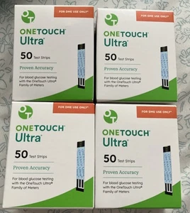 LifeScan OneTouch Ultra Diabetic Test Strips - Blue, Box of 50 four boxes - Picture 1 of 3