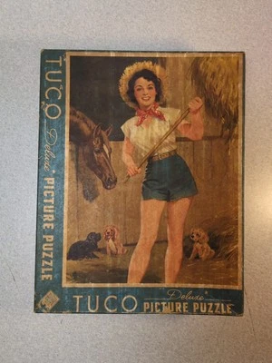 Rompecabezas Tuco Deluxe con caja "La hija del granjero" de colección Walt Otto Foto 1 de 4