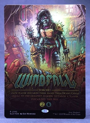 Windfall - FOIL MTG - Iron Maiden: Eddie Unchained Secret Lair SLD-NM - Image 1 of 3