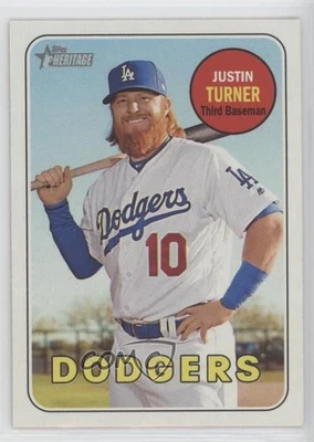 2018 Topps Heritage Justin Turner #312 - Image 1 of 2