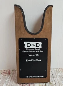 DeD Custom Boot Jack Wooden Western Cowboy Cowgirl Shoe Remover Seguin Texas USA - Picture 1 of 7