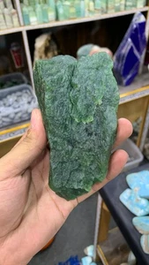 Top Quality AAA+ Nephrite Jade Rough Specimen 340g Natural Green Healing Crystal - Picture 1 of 14