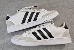 Adidas Grand Court SE White/Black stripes Leather mens size 10 - Picture 1 of 12