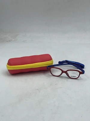 Gafas cuadradas Miraflex para bebés/niños pequeños rojas/azules con lente de demostración MF4006 Foto 1 de 4