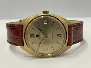 ZENITH VINTAGE AUTOMATICO SWISS MADE PLACCATO IN ORO 18KT - 36 mm UOMO - Picture 1 of 8