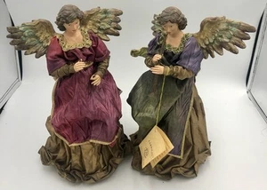 2 Kurt Adler KSA Collectibles Fabriche 10,5" Engel Papier Vintage Baumspitze T - Bild 1 von 24