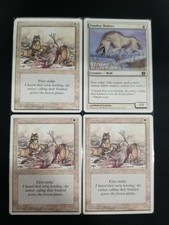 4X MTG Tundra Wolves, 3X Fourth Edition 53/379,1X 8th Ed. Regular Common