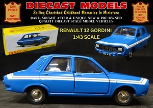 RENAULT 12 GORDINI; 1:43 SCALE DIECAST REPRODUCTION DINKY BY NOREV NEW & BOXED - Picture 1 of 20