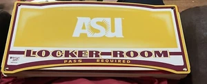 Arizona State University Locker Room Sign 2003 Wincraft Vintage New 19x8 - Picture 1 of 1