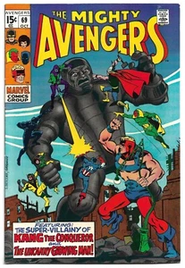 🔑Avengers #69 (Marvel 1969) * 1st Grandmaster * Very Fine 🔥 VF- - Picture 1 of 2