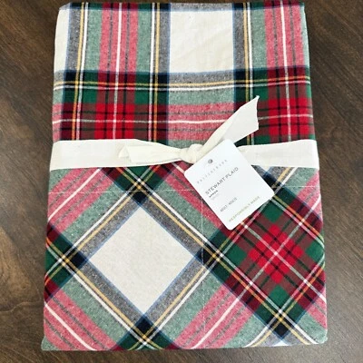 DELANTAL DE CERÁMICA GRANERO STEWART ALGODÓN A CUADROS ADULTO ~ VACACIONES NAVIDAD ROJO VERDE NUEVO Foto 1 de 4