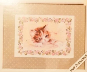 Weekenders Kitty Cat Dragonfly Cross Stitch Kit Red Farm Studio Wonderment Sweet - Picture 1 of 8