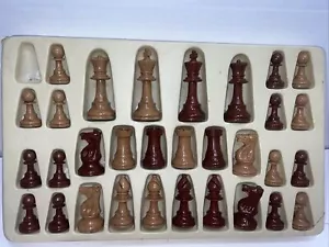 Piezas de repuesto de madera borgoña natural de colección Chessmaster Choice of Champions - Imagen 1 de 22