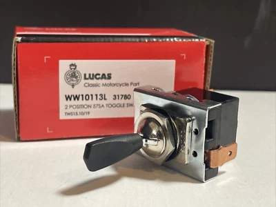 Interruptor de palanca de 2 posiciones Lucas 34660 31780 LU218 Triumph BSA Norton Foto 1 de 4