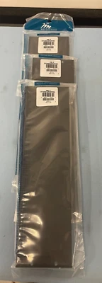 Middle Atlantic PBL-3 3U Flanged Blank Aluminum Panel Black LOT OF 3 - Image 1 of 3