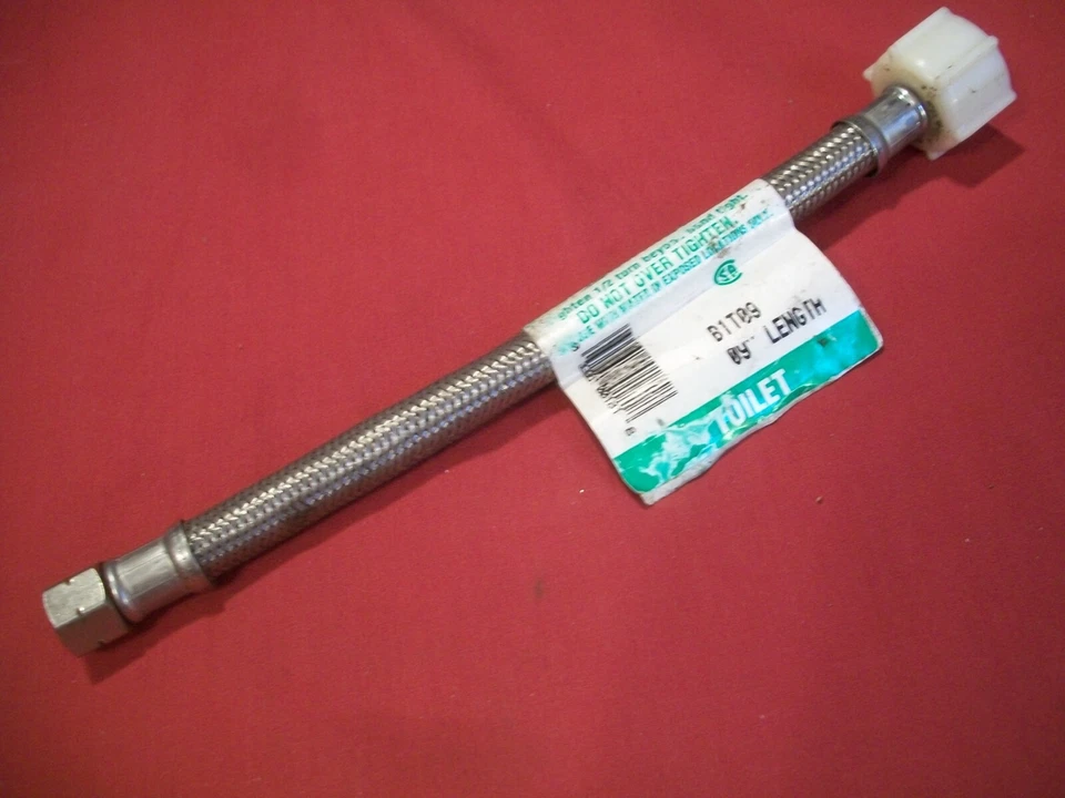 Fluidmaster B1T09 Toilet Connector Braided Stainless Steel - 3/8 Female