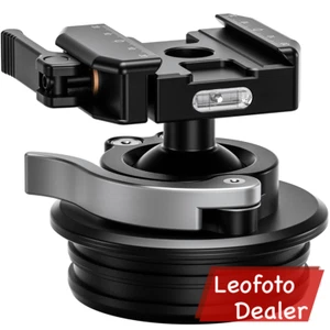 Leofoto Rapid Lever-Lock Ballhead w Integrated 75mm Bowl Adapter - STB-75X Arca - Picture 1 of 2