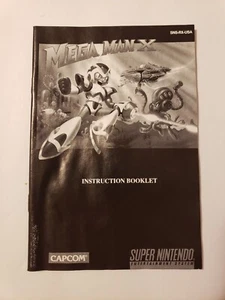 Mega Man X (Super Nintendo, SNES) Original Instruction Booklet Manual Only - Picture 1 of 2