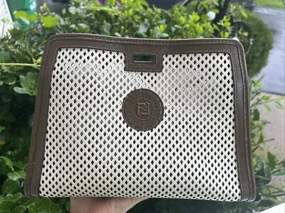 NWT FENDI AUTHENTIC Peekaboo Defender  Calf Leather Mini Size  BCO ICE Rust maya - Image 1 of 4