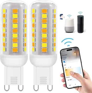 Wi-Fi Smart G9 LED Bulbs Warm White to Cool White 4W 400L PACK OF 2 - Picture 1 of 2
