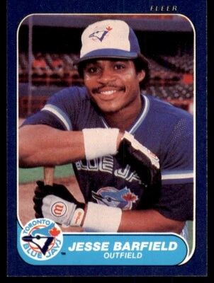 1986 Fleer Jesse Barfield . Toronto Blue Jays #52 - Image 1 of 2