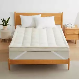 Coprimaterasso Letto in Piuma Ultra Peluche, Coprimaterasso King o Queen - Foto 1 di 14