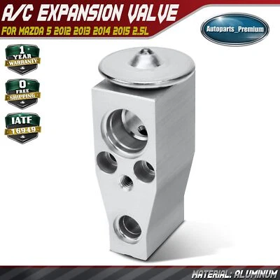 Válvula de expansión de aire acondicionado de aluminio para Mazda 5 2012 2013 2014 2015 tipo bloque 2,5 L Foto 1 de 4