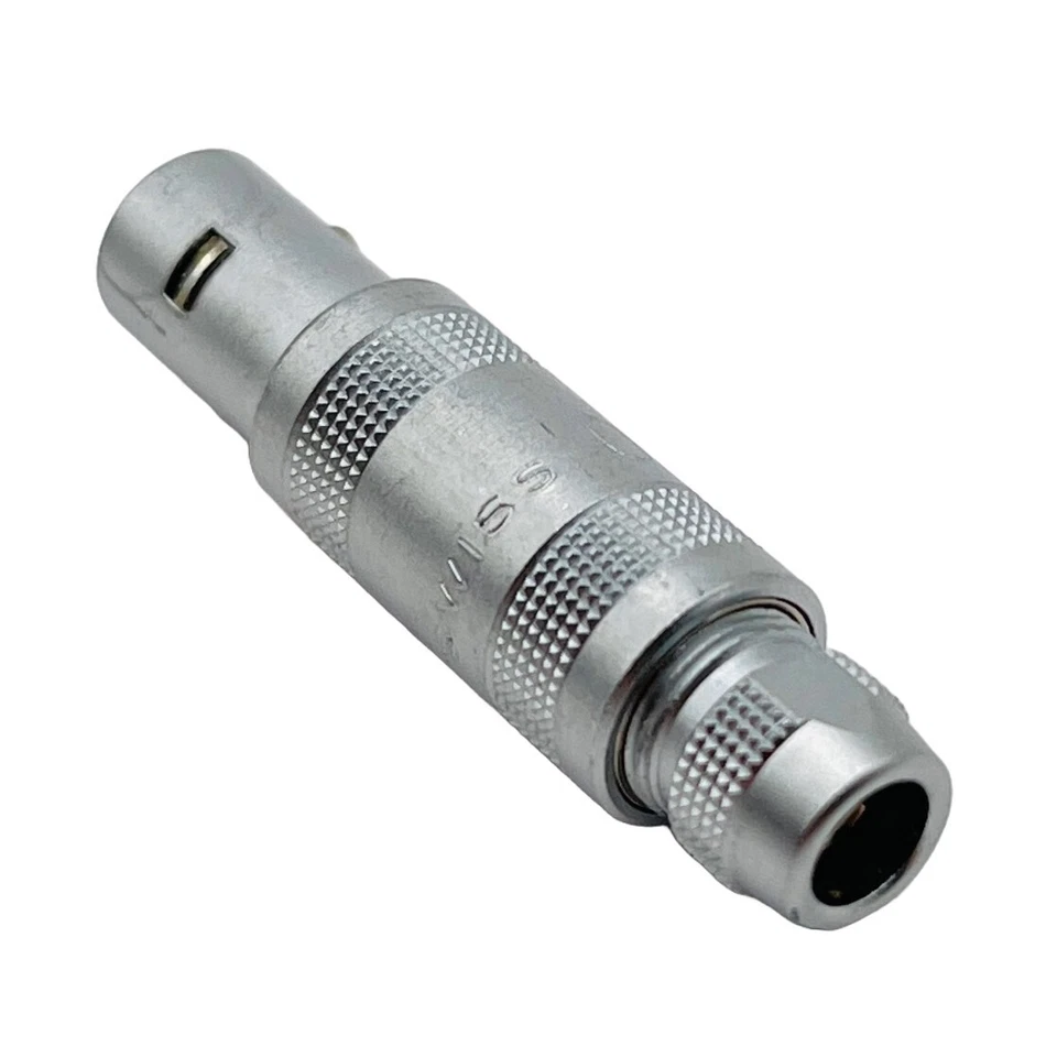 Lemo Swiss S Series FFA-0S-302 2-Contact Straight Plug Cable Collet Push-Pull - Image 1 of 4