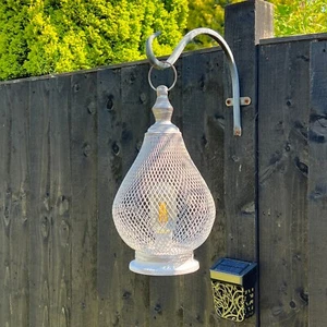 Hanging Garden Lantern Decoration Large Light Outdoor Vintage Table Ornament LED - Picture 1 of 6