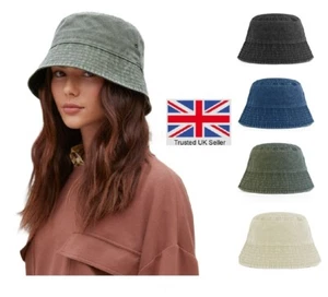 Sombrero de verano vintage Bucket Sun para hombre mujer algodón pesca safari - Imagen 1 de 15