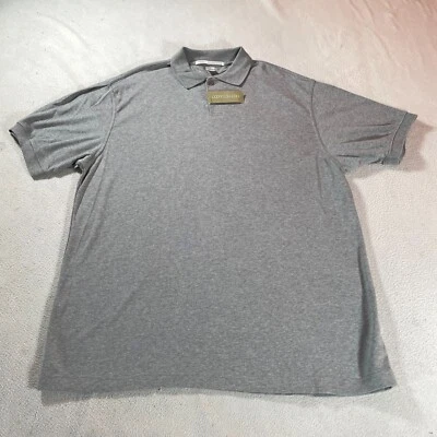 Perry Ellis Polo Shirt Mens Extra Large Gray Church Casual Golf Outdoor Rugby - Image 1 of 4