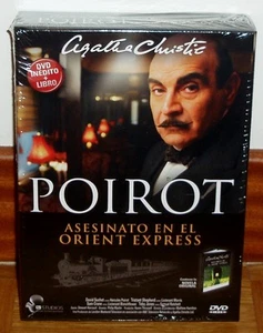 POIROT ASESINATO EN EL ORIENT EXPRESS AGATHA CHRISTIE DVD+LIBRO ORIGINAL NUEVO - Imagen 1 de 3