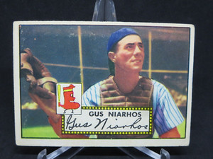1952 Topps #121 Gus Niarhos Boston Red Sox LOW GRADE  WD