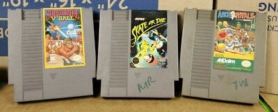 Lote de 3 juegos NES Skate or Die, Arch Rivals, Superspike V'Ball Carts solo funciona Foto 1 de 4