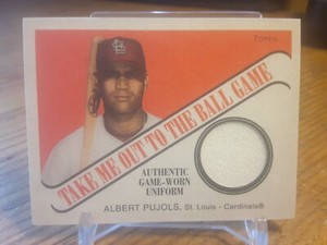 Albert Pujols 2004 Topps Take Me Out to the Ball Game Cracker Jack Jersey TB-AP 