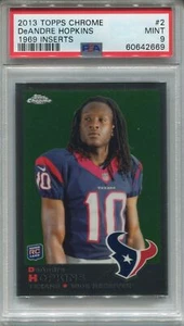 Topps NFL Chrome 2013 1969 Insert Chase Card #2 DeAndre Hopkins PSA 9 - Picture 1 of 2