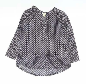 H&M Womens Blue Polyester Blend Blouse Size S - Picture 1 of 12