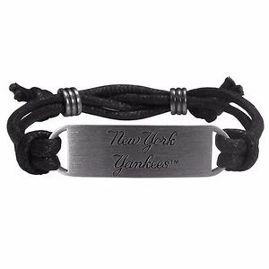 New York Yankees Cord Bracelet Licensed MLB Baseball Jewelry - Picture 1 of 3
