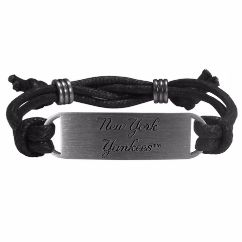 New York Yankees Cord Bracelet Licensed MLB Baseball Jewelry Cover