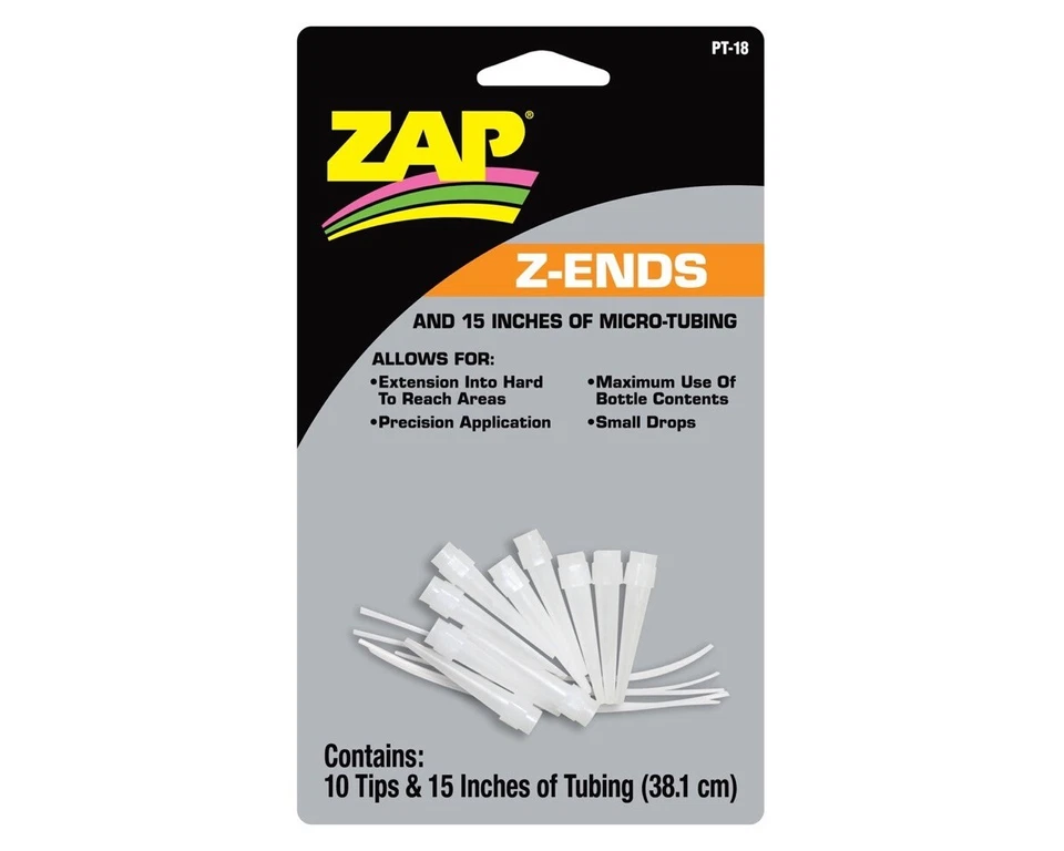 ZAP Kleber Z-Ends micro tubing 10 Extended Tips und 38cm of Micro Tubing 15 in.  - Bild 1 von 1